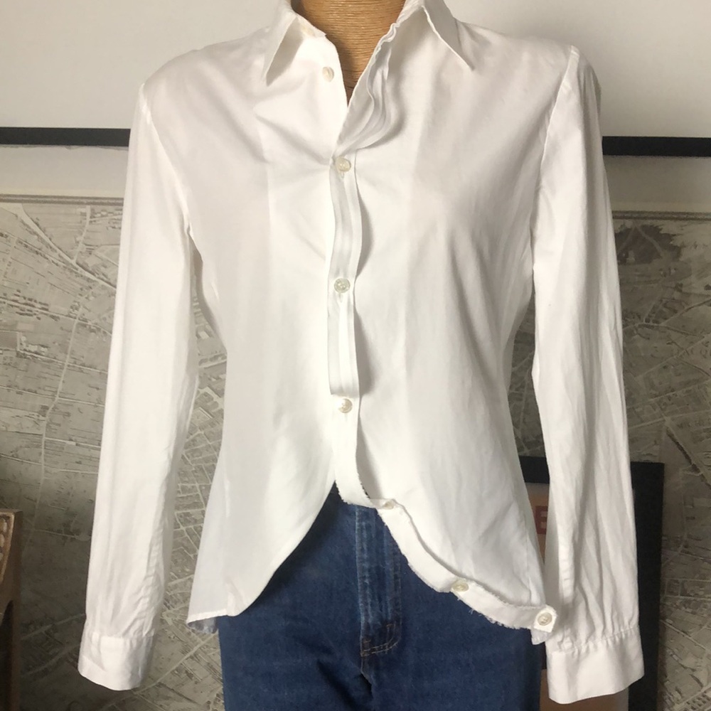 YOHJI YAMAMOTO, Classic White Button-Down Shirt Size S - Picture 2 of 15